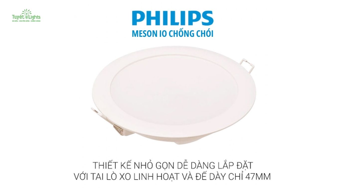 Lắp đặt dễ dàng: Đèn được sử dụng và lắp đặt dễ dàng với tai lò xo đàn hồi bền bỉ.